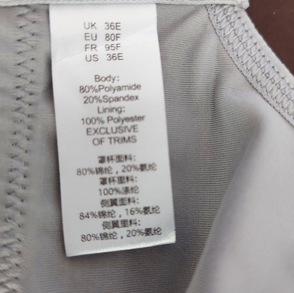 Syrokan gray and white sports bra high impact - Picture 6 of 6